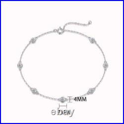 0.7ct Bracelet Lab-Created VVS1/D/Excellent Diamond Test Pass Round Cut