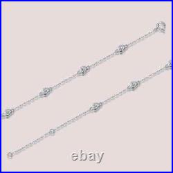 0.7ct Bracelet Lab-Created VVS1/D/Excellent Diamond Test Pass Round Cut