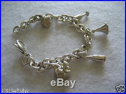 100% AUTHENTIC TIFFANY & CO Sterling Silver 925 Party Charms Bracelet RARE