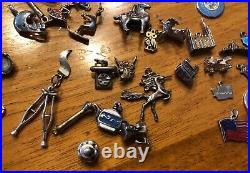 145 grams Vintage Sterling Silver Charms & Bracelets Elco