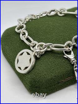 (1825) Mont Blanc Sterling Silver 925 Charm Bracelet