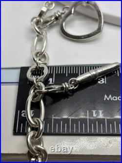(1825) Mont Blanc Sterling Silver 925 Charm Bracelet
