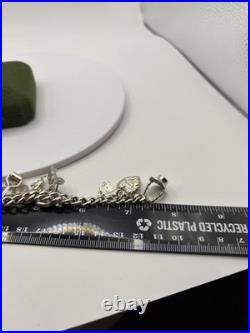 (1886)Sterling Silver Vintage Charm Bracelet