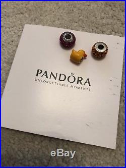 18cm Silver Boxed Pandora Bracelet & Bag, Boxed Charms & Safety Chain Cost £270