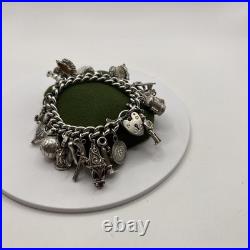 (1999) Vintage Sterling Silver Charm Bracelet