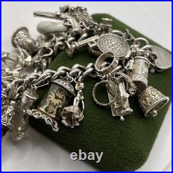 (1999) Vintage Sterling Silver Charm Bracelet