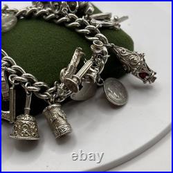 (1999) Vintage Sterling Silver Charm Bracelet