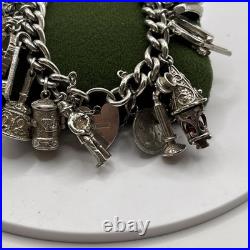 (1999) Vintage Sterling Silver Charm Bracelet