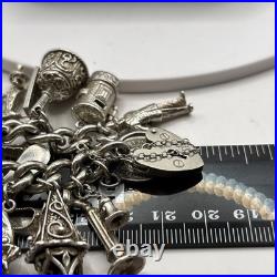 (1999) Vintage Sterling Silver Charm Bracelet