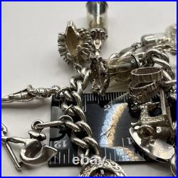 (1999) Vintage Sterling Silver Charm Bracelet