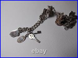 3 x Vintage 925 silver charm bracelets