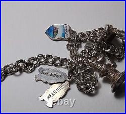 3 x Vintage 925 silver charm bracelets