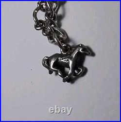 3 x Vintage 925 silver charm bracelets