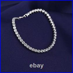 3mm Diamond Studded Luxury White Gold Tennis Chain Bracelet Jewellery Gift