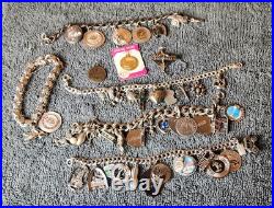 5 Sterling Silver Charm Bracelet 182 Grams Charms Vtg Estate Disney 5 Sterling Silver Charm Bracelet 182 Grams Charms Vtg Estate Disney