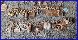 5 Sterling Silver Charm Bracelet 182 Grams Charms Vtg Estate Disney 5 Sterling Silver Charm Bracelet 182 Grams Charms Vtg Estate Disney