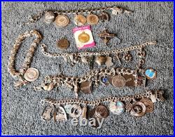 5 Sterling Silver Charm Bracelet 182 Grams Charms Vtg Estate Disney 5 Sterling Silver Charm Bracelet 182 Grams Charms Vtg Estate Disney