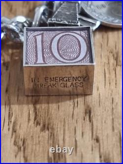 59g Charm Bracelet 15 Charms Solid Sterling Silver Inc Bible Please Read Info 59g Charm Bracelet 15 Charms Solid Sterling Silver Inc Bible Please Read Info