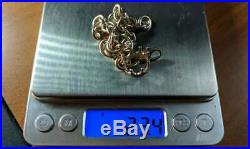 6.75 Tiffany & Co. Sterling Silver Cable Bracelet Crown Tiara Charm FREE SHIP