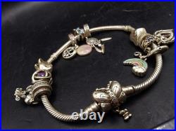 925 Silver ALE Pandora Charm Bracelet With Mainly Pandora Charms Approx 47g