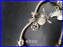 925 Silver ALE Pandora Charm Bracelet With Mainly Pandora Charms Approx 47g