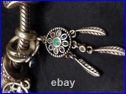 925 Silver ALE Pandora Charm Bracelet With Mainly Pandora Charms Approx 47g