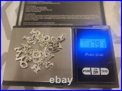 925 Silver Bracelet With Letter Alphabet As Charms