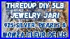 925-Silver-Pearls-U0026-Wowza-Fleur-De-Lis-Thredup-Diy-5lb-Jewelry-Jar-Unboxing-Ga-Bin-Jewelry-Sale-01-clp