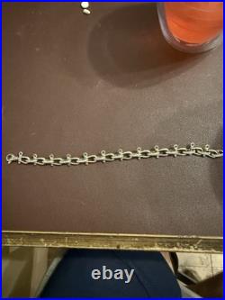 925 Sterling Silver Chain Bracelet Nautical Rope Links Charms Boho Unique