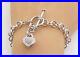 925-Sterling-Silver-Genuine-Diamonds-Love-Heart-Charmed-Chain-Bracelet-BT2171-01-zv