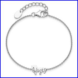 925 Sterling Silver Horse 6.25 inch Plus 1 inch Chain Charm Bracelet
