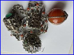 A Berber Kabyle Silver Bracelet, 4 stunning Pendant Charms 75 g total weight A Berber Kabyle Silver Bracelet, 4 stunning Pendant Charms 75 g total weight