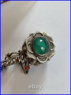 A Berber Kabyle Silver Bracelet, 4 stunning Pendant Charms 75 g total weight A Berber Kabyle Silver Bracelet, 4 stunning Pendant Charms 75 g total weight