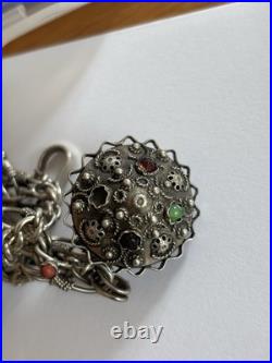 A Berber Kabyle Silver Bracelet, 4 stunning Pendant Charms 75 g total weight A Berber Kabyle Silver Bracelet, 4 stunning Pendant Charms 75 g total weight