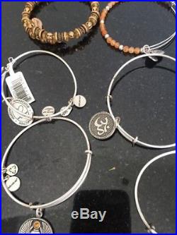Alex And Ani Lot Of 15 Bracelets And 2 Charms Sold Out