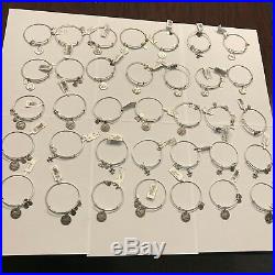 Alex And Ani Lot Of 35 Charm Bracelets In Russian Silver. Brand New With Tags