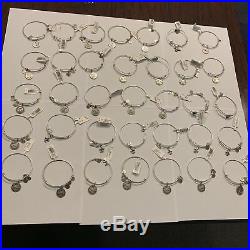 Alex And Ani Lot Of 35 Charm Bracelets In Russian Silver. Brand New With Tags