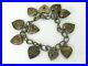 Antique-Victorian-Sterling-Silver-Puffy-Heart-Charm-Ladies-Bracelet-24-6g-B55-01-dxjk