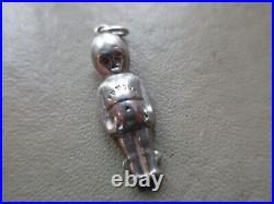 Antique Vintage Rare Sterling Silver Fumsup Touch Wud Kewpie Doll Charm Pendant