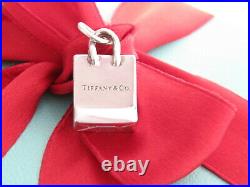 Authen Tiffany & Co Silver 925 Shopping Bag Charm Pendant For Necklace Bracelet