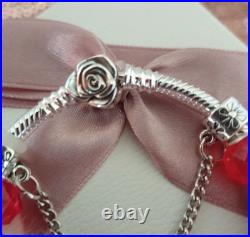 Authentic Pandora Bracelet Rose Clasp with Charms Shown 19 cms+ Pandora Box Authentic Pandora Bracelet Rose Clasp with Charms Shown 19 cms+ Pandora Box
