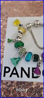 Authentic Pandora Bracelet with Disney Themed Princess Charms + Pandora Box