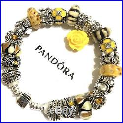Authentic Pandora ICONIC Sterling Silver European Charm Bracelet B19