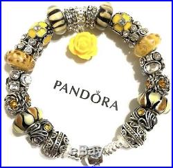 Authentic Pandora ICONIC Sterling Silver European Charm Bracelet B19