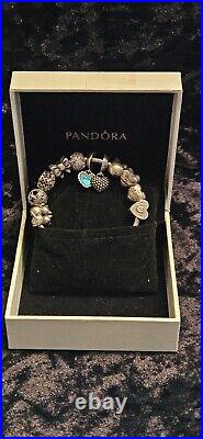 Authentic Pandora Sterling Silver Bracelet and Charms