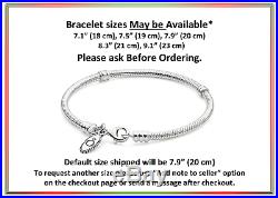 Authentic Pandora Sterling Silver European Charm Bracelet B19