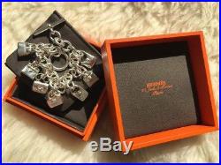 Authentic Rare Hermes Sterling Silver 7 (not 5) Bags Charm Bracelet RRP$3225
