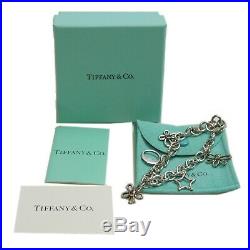Authentic Tiffany & Co. Bracelet charm butterfly moon star Sterling Silver #3859