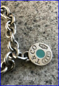 Authentic Tiffany & Co Sterling Silver Charm Bracelet Silver Charms Pendant. 925