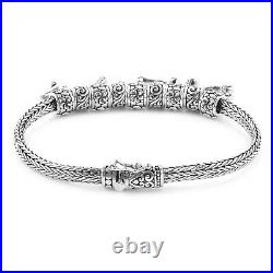 BALI LEGACY 925 Sterling Silver DREAM Charm Bracelet Jewelry Gift Size 7.25